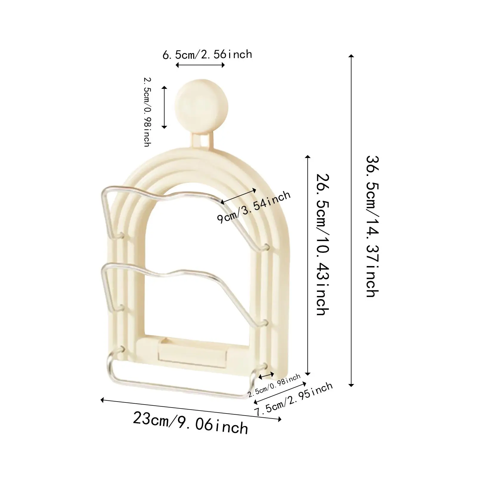منظم غطاء الوعاء، صينية تصريف كوب الشفط، حامل غطاء مقلاة متعدد الوظائف، طبقتين لمطعم خزانة المطبخ على الحائط