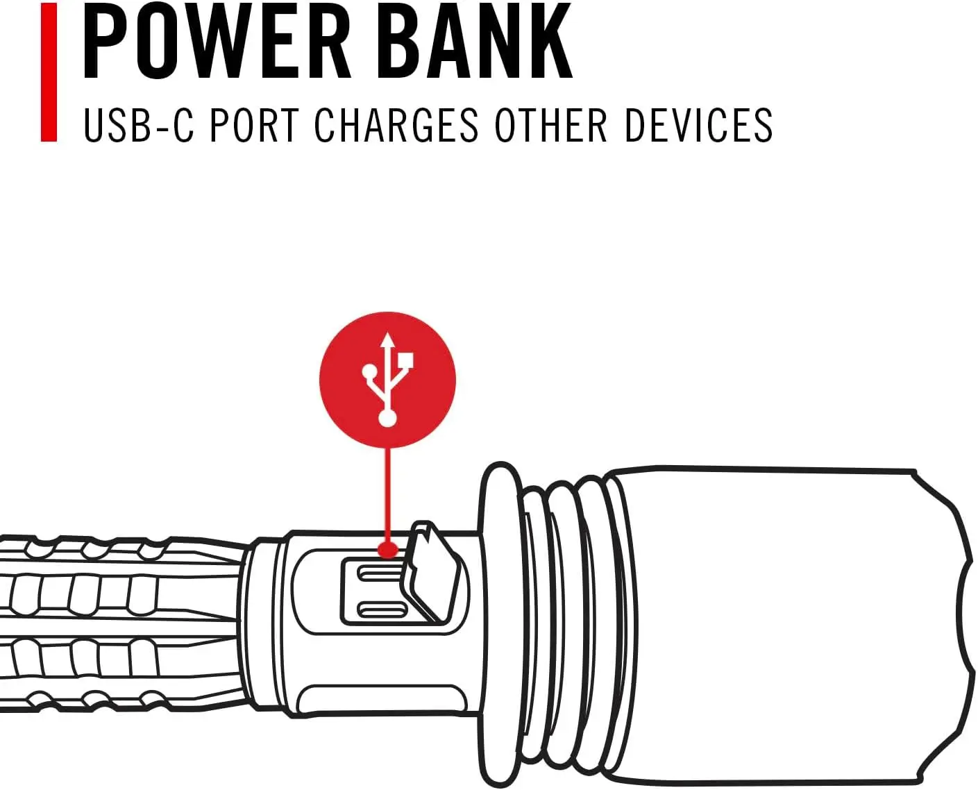 كوست XP40R 8000 لومن مصباح يدوي LED ثنائي الطاقة قابل لإعادة الشحن مع POWERiQ ™   شاشة في الوقت الحقيقي، 5 أوضاع إضاءة، Ultra View Flood B