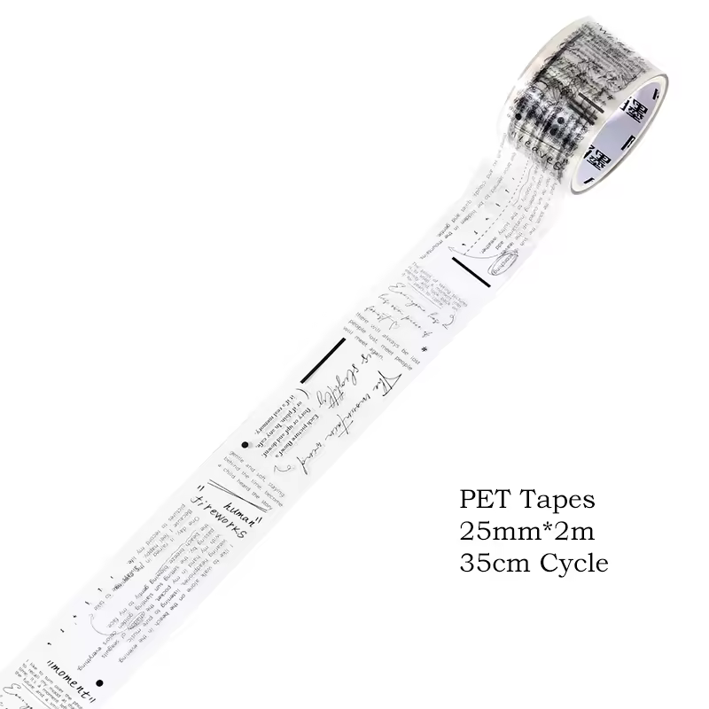 Journamm 25mm*2m Retro Film Theme PET Tapes DIY Scrapbooking Collage Stationery Decor Journalling Materials Ins Adhesive Tapes - Image 10