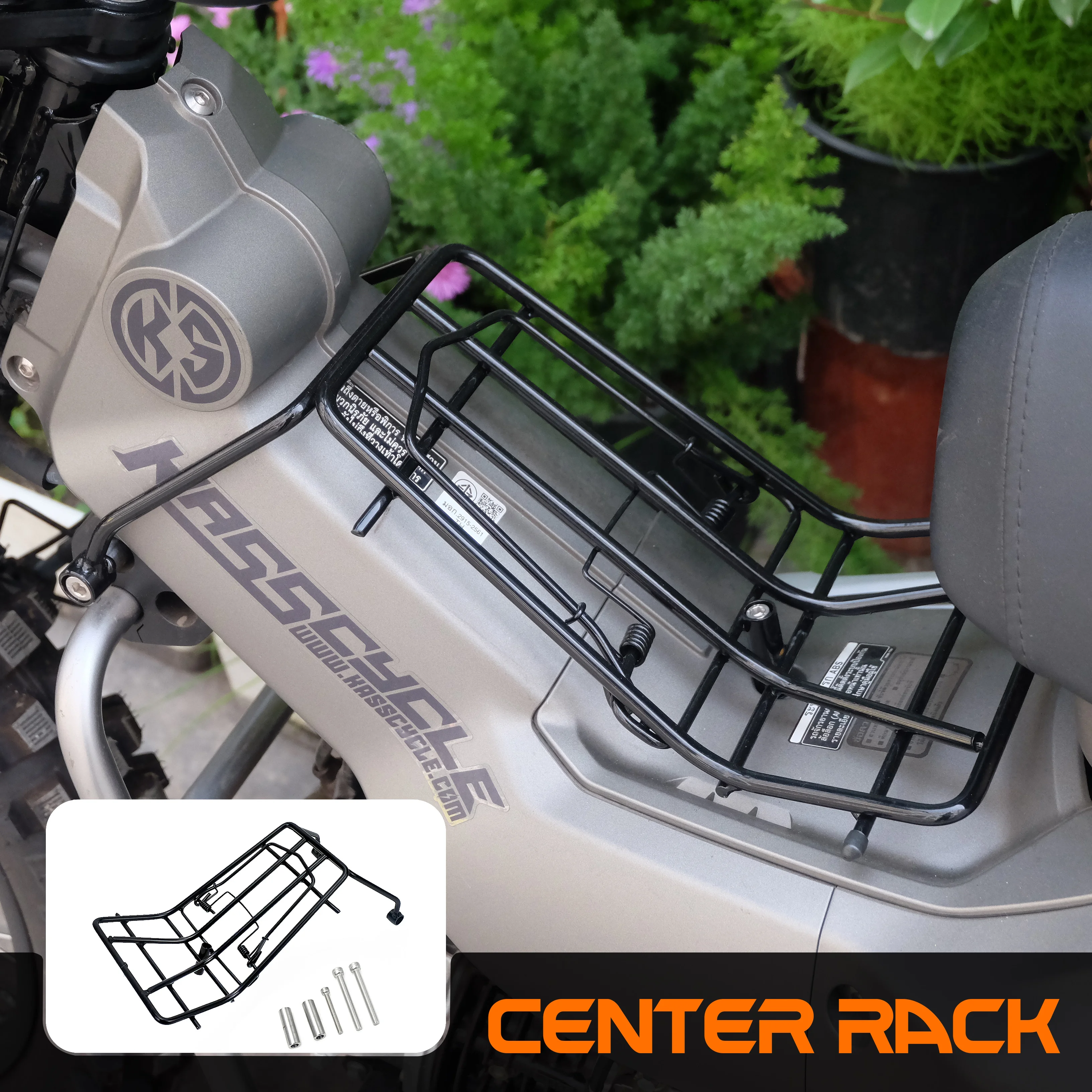 Center Rack With Clip Spring For Honda CT125 JA65 JA55 Hunter Mid-shelf Center Carrier Motorcycle Modification Accessories Parts