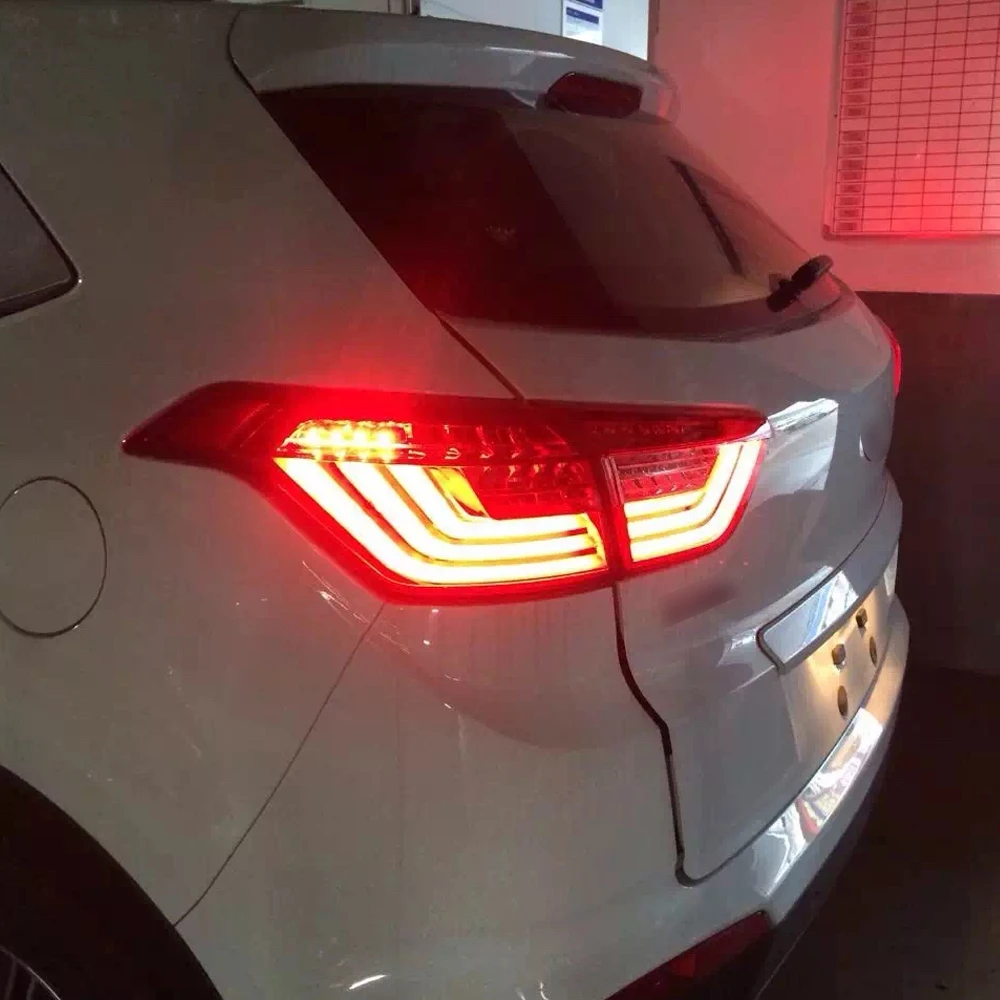 

Пара светодиодных задних фонарей для Hyundai IX25 2011-2014 DRL Противотуманный сигнал заднего хода Plug and Play Автомобильный задний фонарь в сборе