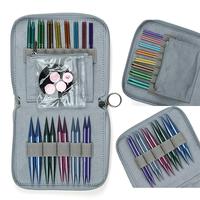 A Set of 39 Pieces of Knitting Tools 10cm Interchangeable Head Circular Needle Set 13 Pairs 3.0-10.0mm Handmade Scarves Needles