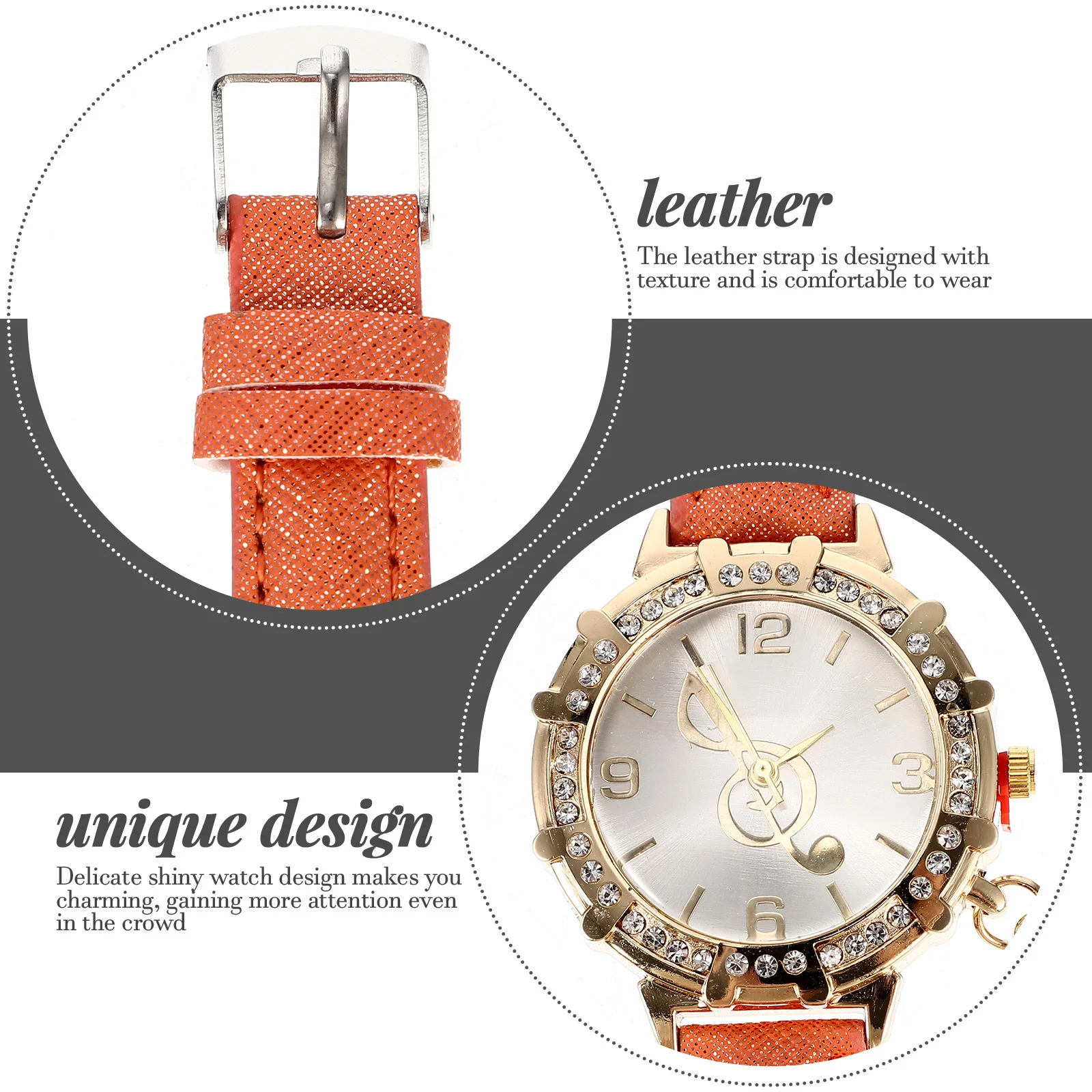 

Stylish Metal Women Watch Adjustable Time Charming Wrist Decor for Girls Casual Event School Party Dating Gift