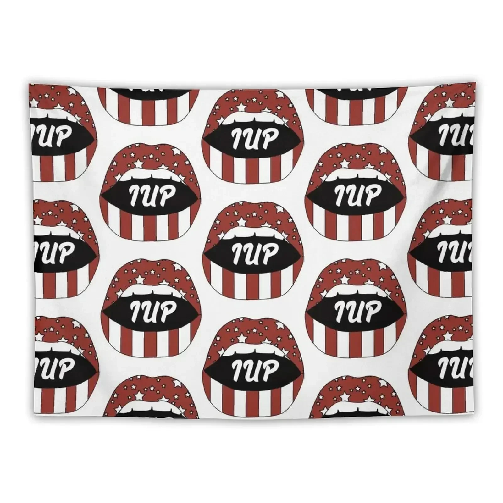 IUP Lip Sticker! Tapestry Room Aesthetic Room Decorator Cute Room Decor Tapestry