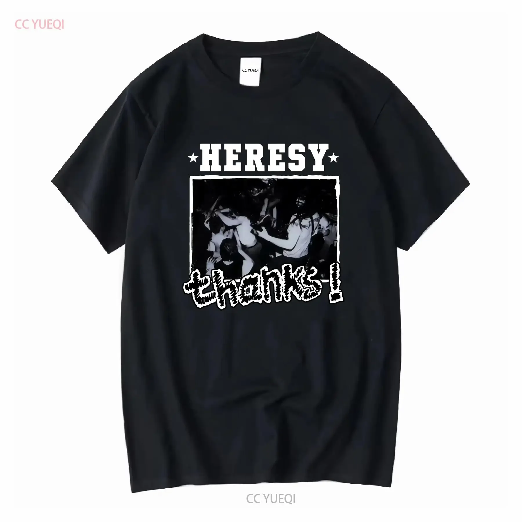 Heresy T Shirt Thanks ep UK Hardcore Softstyle 9 colorways long or short sleeves vintage Washed Casual Stylish Soft Stretched