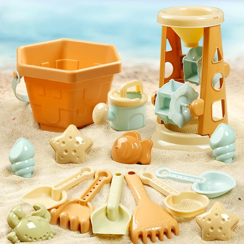 Outdoor Beach Toys Kid Toy Fun Shovel Molds Beach Bucket Set Hold Sand Digging Tools Bucket Gift Kid Sand Toy Sand Digging Tools