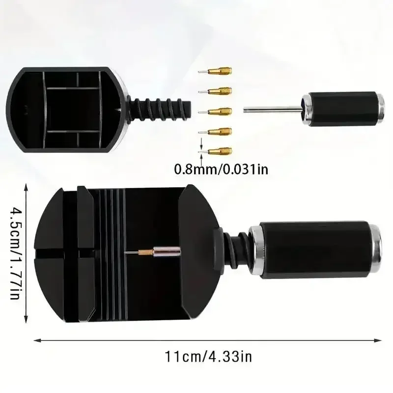 Watch Link Removal Tool Kit Watch Band Tool Strap Chain Pin Remover Repair Tool Kit For Watch Band Strap Adjustment Bracelet