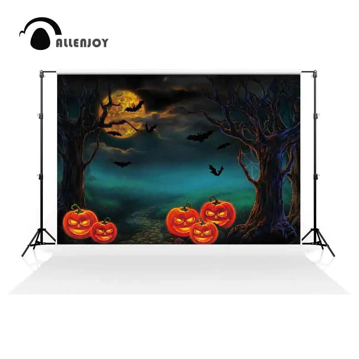 Allenjoy Halloween Scary Forest Night Backdrop