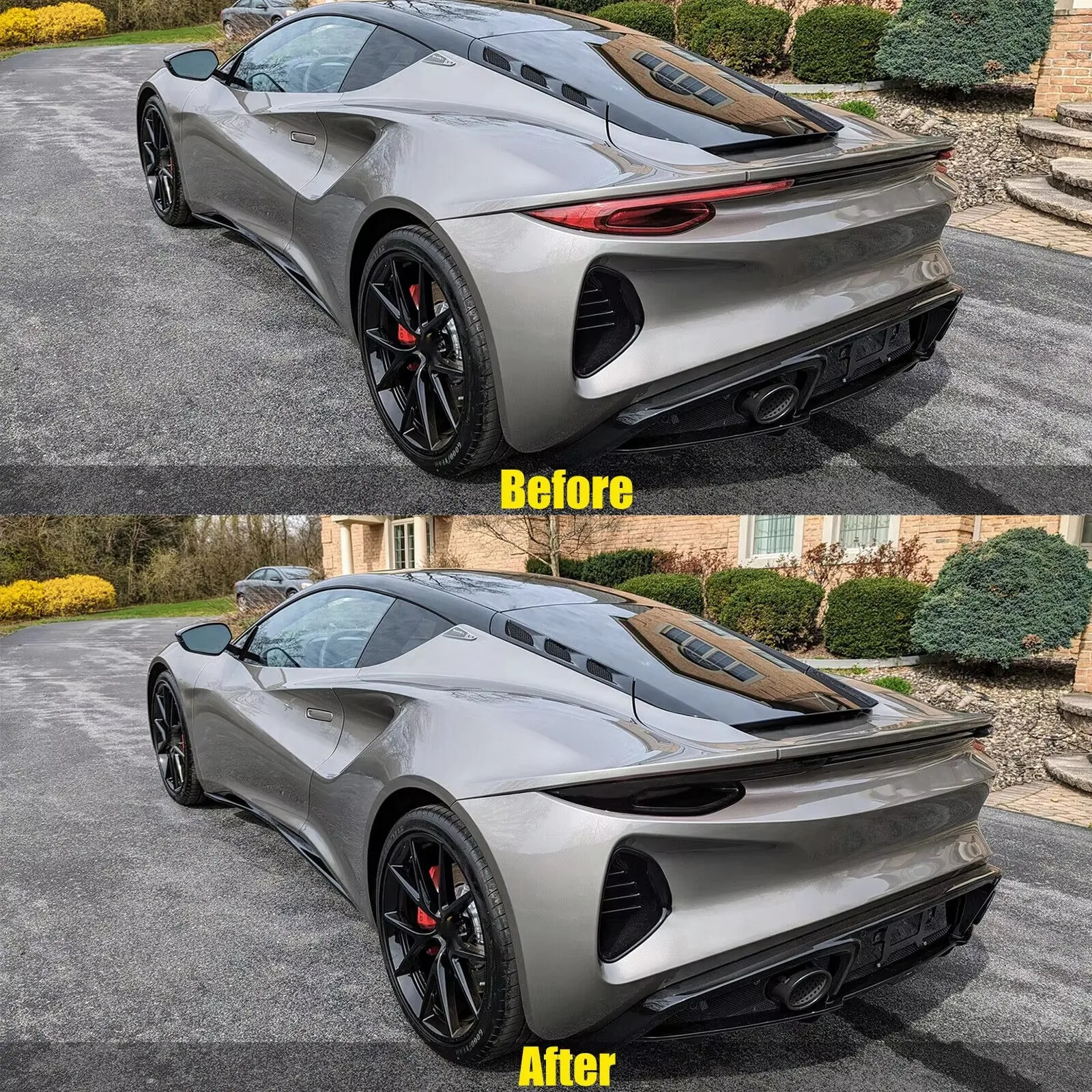 ABS Car Tail Light Cover Indicator Reversing Light Protection Cover Decoration For Lotus EMIRA 2021-2023 Car Accessories