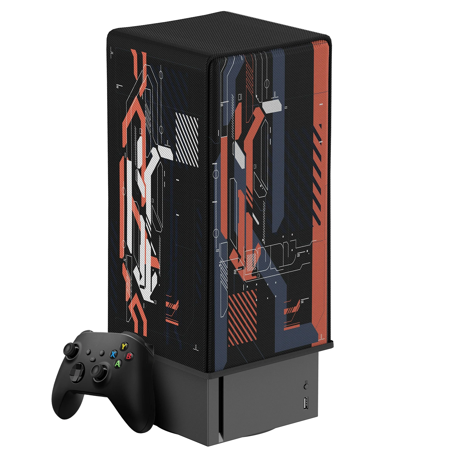 for Xbox Series X Game Console Dust Cover Vertical Colored Line Protection Cover Game Accessories