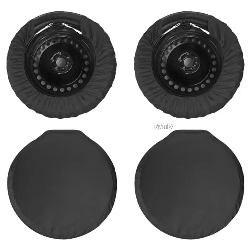 

G7ND Wheel Covers with Anti Wind Hooks Multifunction Auto Tire Protectors Simple Installs for Enhances Tire Longevity & Styles