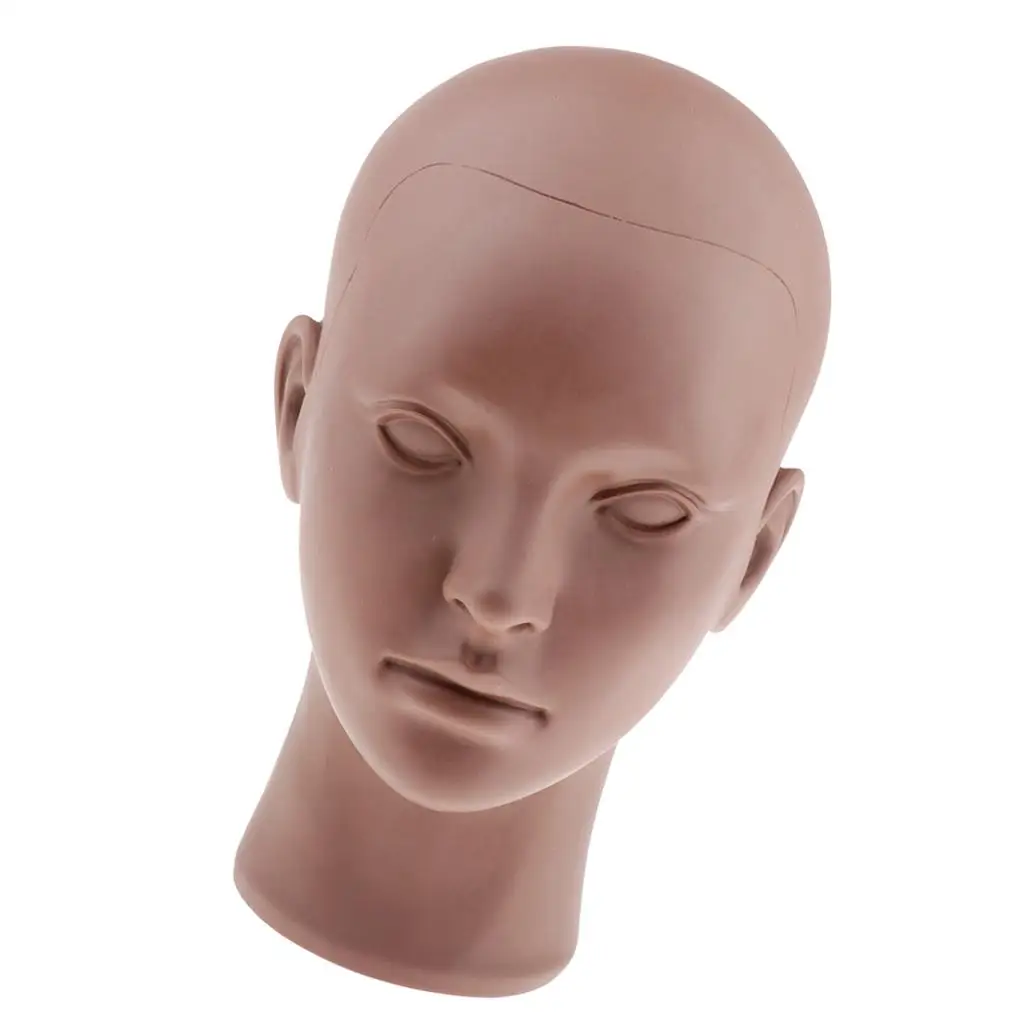 Picture 6: Wigs Mannequin Head Soft PVC Training Doll Head Model for Hat Jewelry Display and Eyelash Extension