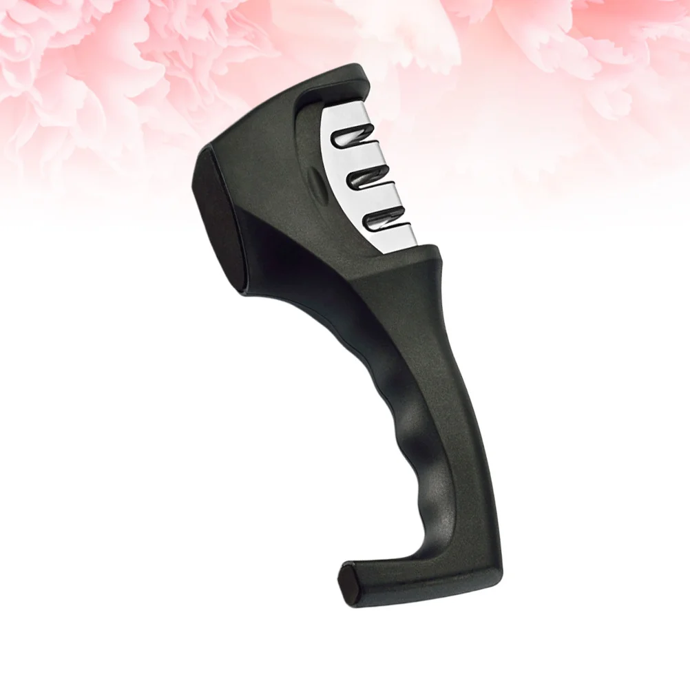 

1Pcs Professional Grindstone Holder Cutter Sharpener Tungsten Steel Diamond Sharpening Tool Portable Home Kitchen Use Black