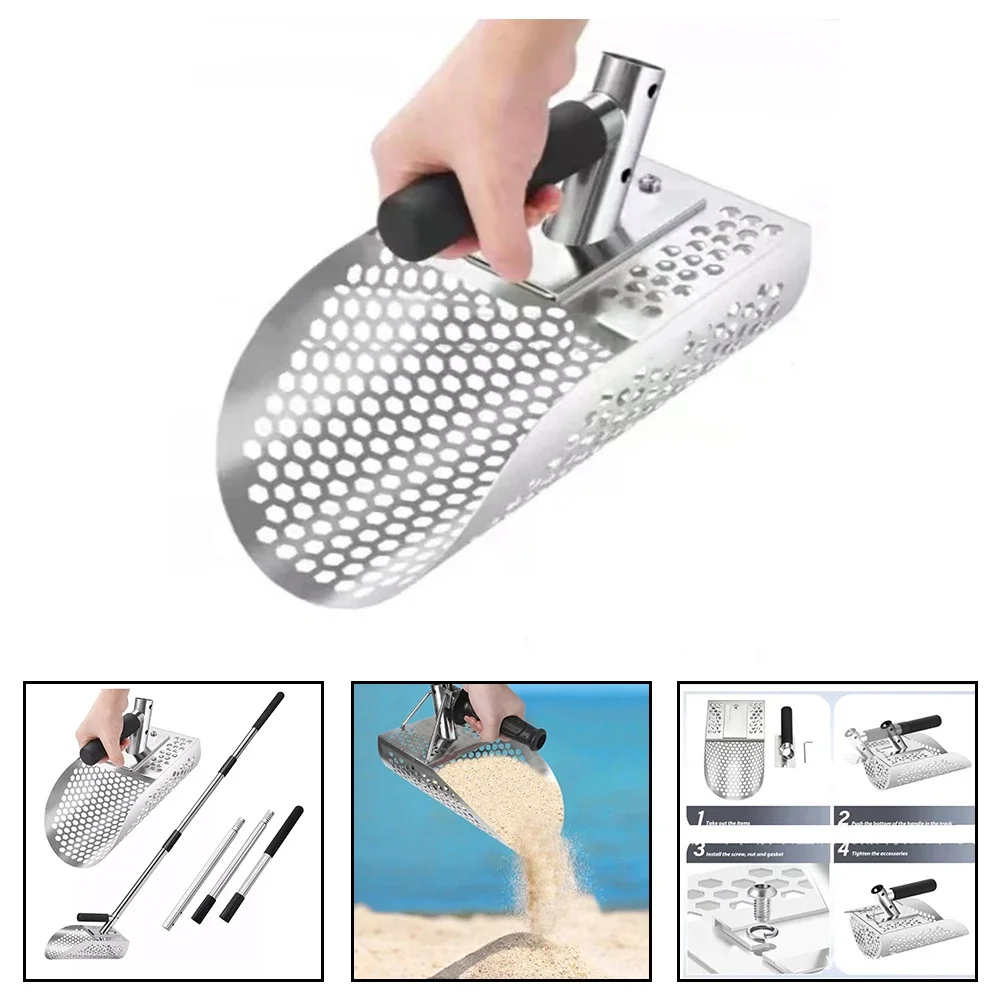 

Detection Spoon Stainless Steel Metal Detector Metal Sand Scoop Potential Targets Practicality Detection Efficient