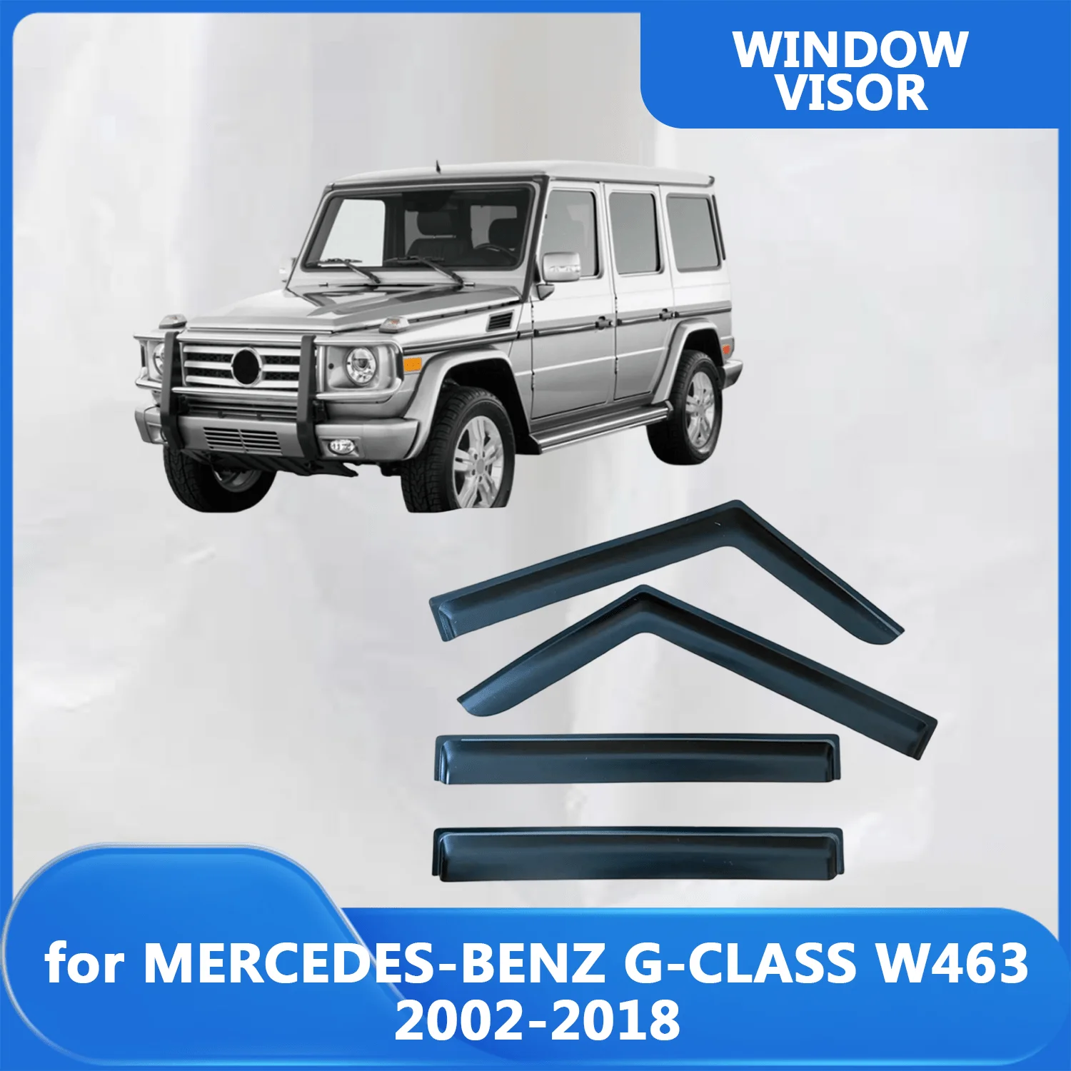 

Window Visor for MERCEDES-BENZ G-CLASS W463 2002-2012 2013 2014 2015 2016 2017 2018 Wind Deflectors Rain Guards Door Visor Vent