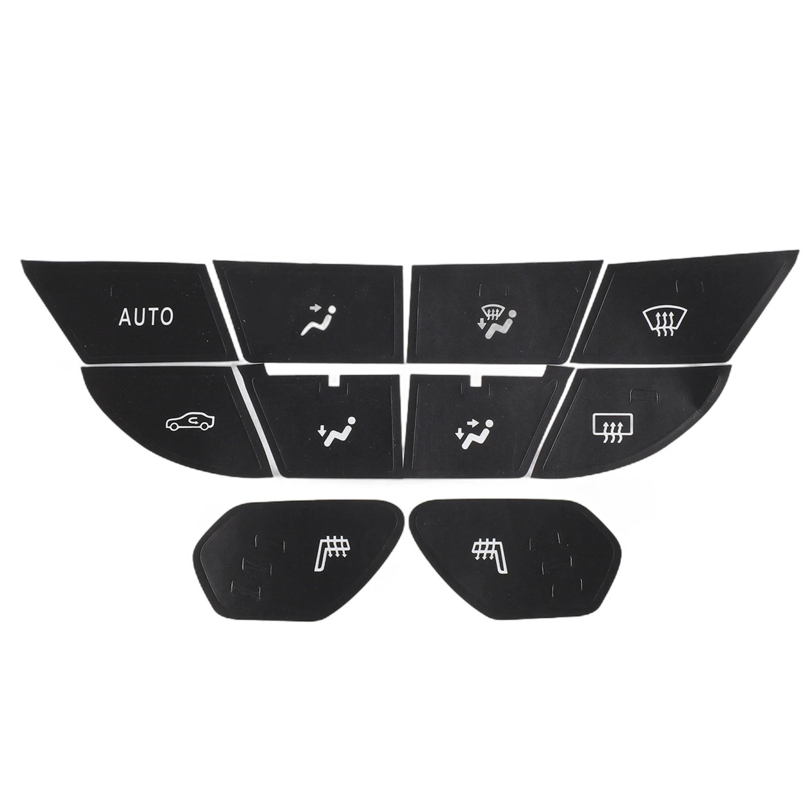 For Chevrolet For Cruze AC Control Button Repair Kit Push Button Decals Stickers Replacement Set for Interior Panel Use
