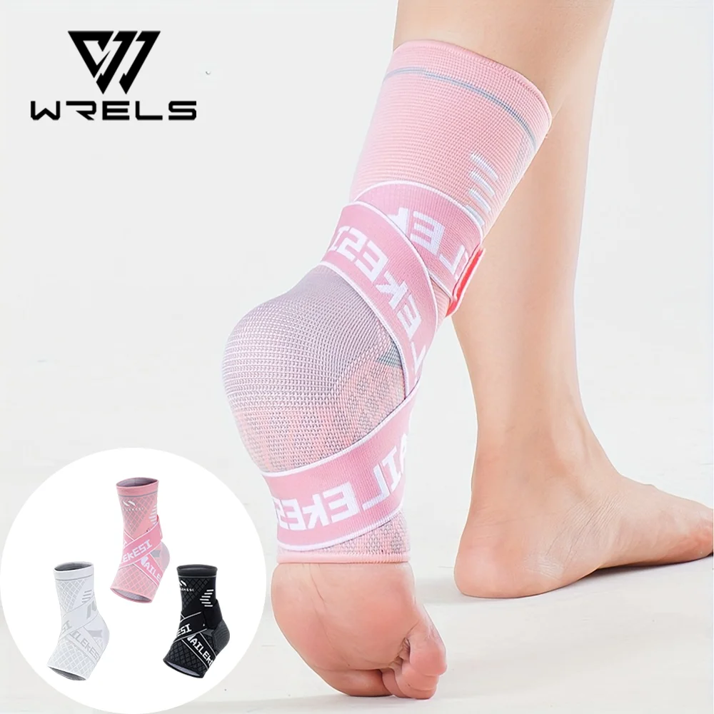 1PC Ankle Support Band Running Soccer Basketball Ankle Protection Wrap Band Durable Breathable Adjustable Elastic Ankle Brace
