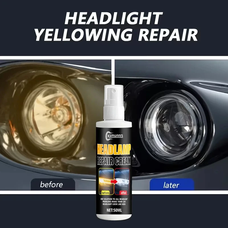 New Ceramic Headlight Restoration Spray - DIY Yellowing Oxidation Remover Clarity Brightener