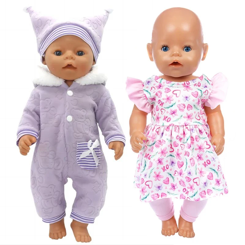 Baby Doll Clothes Rompers for 40cm 38cm Baby Doll Coat Winter Clothes Drop Shipping