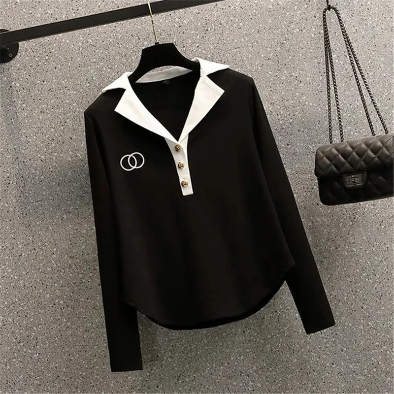 Big Size 80kg Korean 2 Piece Set Casual Long Sleeve Pullover Ensemble Femme Wide Leg Sweatpants Suit Woman New Loose Outfits