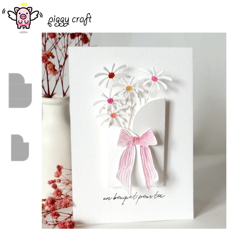 Piggy Craft Metall-Stanzformen, geschnittene Matrizenform, unregelmäßiger gefalteter Umschlag, Sammelalbum, Papierhandwerk, Messerform, Klingenstanzer, Schablonen