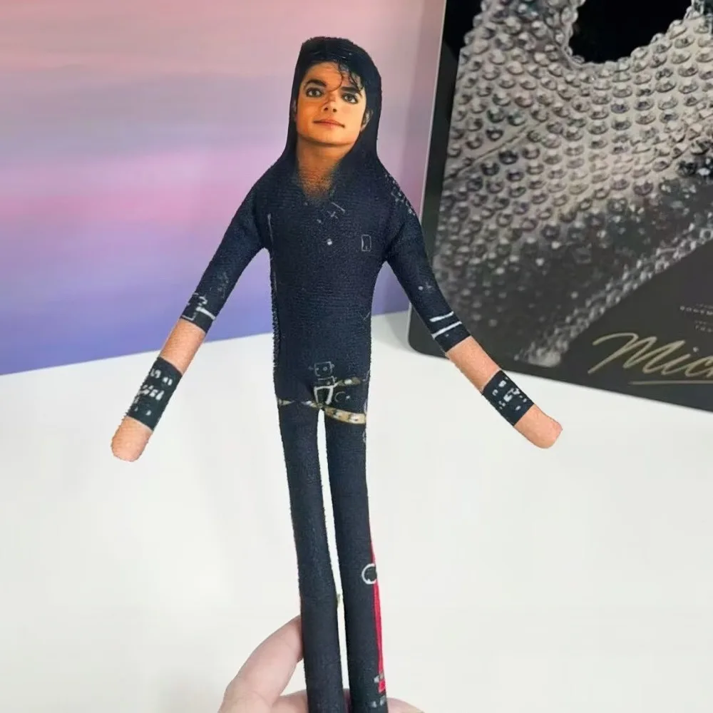 Michael Jackson Plüschpuppe, Abstrakte Artikulierte Figur für Heimdekoration, Sammlerstück und Kreatives Geschenk