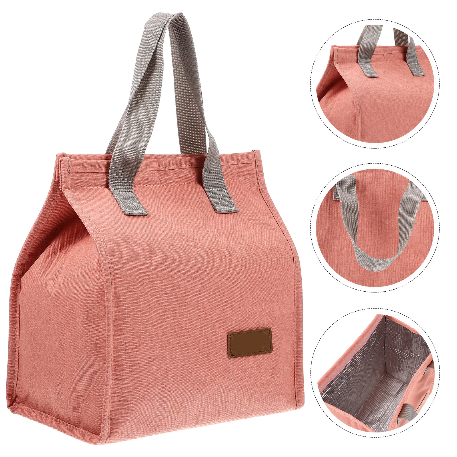 

Lunch Insulation Bag Lightweight High Capacity Thermal Food Tote Portable Comfortable Handle Ideal for Outdoor Picnic Office