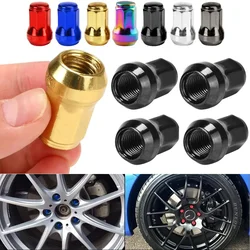 20PCS+1Key Heptagonal Wheel Lug Nut Steel Wheel Nut Universal Racing Iron Lock Locking Lug Nuts M12 X 1.5 1.25 for Most Vehicle