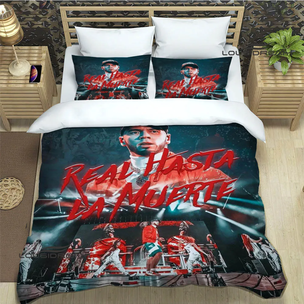 Rapper Anuel AA printed Bedding Sets exquisite bed supplies set duvet cover bed comforter set bedding set luxury birthday gift