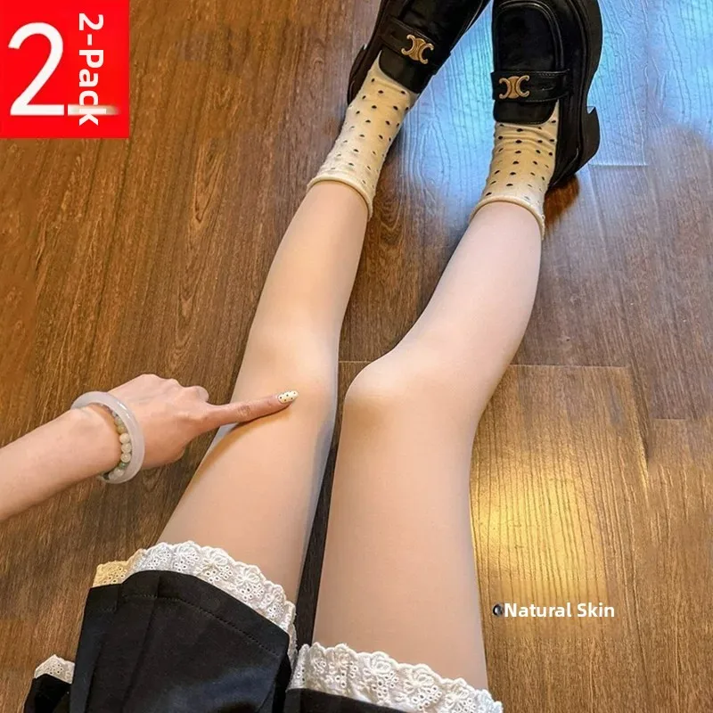 Thickened Fleece Leggings Women's Autumn Winter Pantyhose One-Piece Footwear Integrated Warm Cotton Pants Base Layer Pants