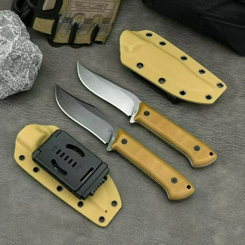 

High-quality BK 104 Multi-purpose Small Straight Knife with G10 Handle for Tactical Defense Self-defense EDC and Emergency Use