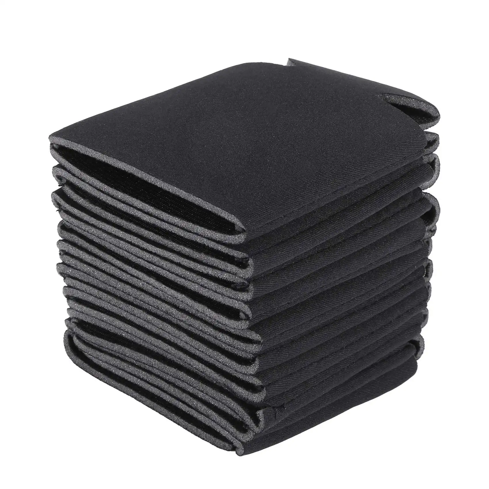 

BVBV 10PCS Neoprene Beer Can Cooler Drink Cup Bottle Sleeve Insulator Wrap Cover New Black