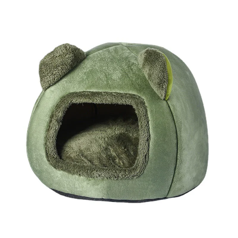 

Winter Pet Washable Cat Dog Bed for Small Dogs Cartoon Cuddle Warming Kennel Pet Funny House