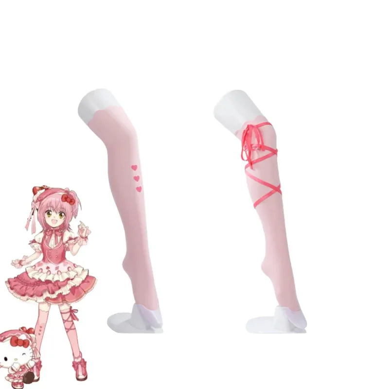 Anime Shugo Chara Hinamori Amu Cosplay Costume Pink Princess Dress Lolita Skirt Waistcoat Wig Woman Cute Birthday Party Suits;3,