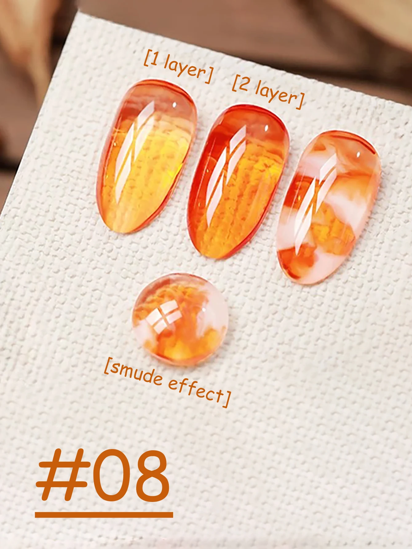 1-12 stücke WS Weihnachten Nagel Eis Transparent Schildkröte Bernstein Gel Nagellack Beliebte Bleaching Braun Orange Nagel Salon Nagel liefert – Detail 16