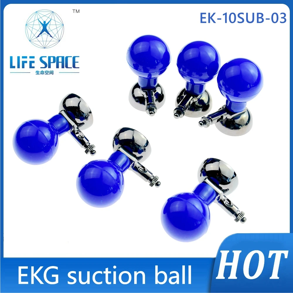 

EKG Suction ball Electrodes Child Agcl-plated EKG Multi-function 3.0 4.0 snap clipFor Ecg Ekg Electrocardiograph Cable 6pcs