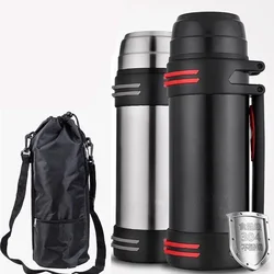 3L/2L High capacity Stainless steel thermos Fashion everyday, outdoor,automotive water thermo cup Portable insulation Vacuum cup