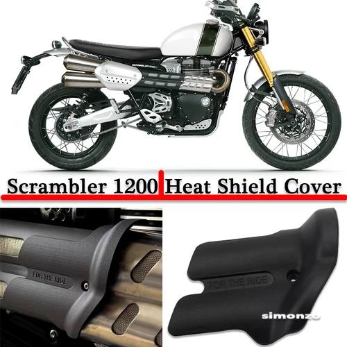 Protector de tubo de escape para motocicleta, accesorios para Scrambler 1200, cubierta de protección térmica, cubierta antiescaldado