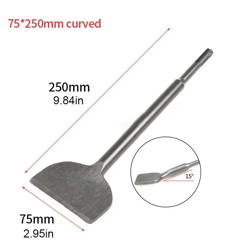 SDS Plus Chisel Bit Flat Chisel 15° Cranked Angled Bent Chisel 42CrMo Tile Removal Chisel For Hammer Drill Tool - Image 5