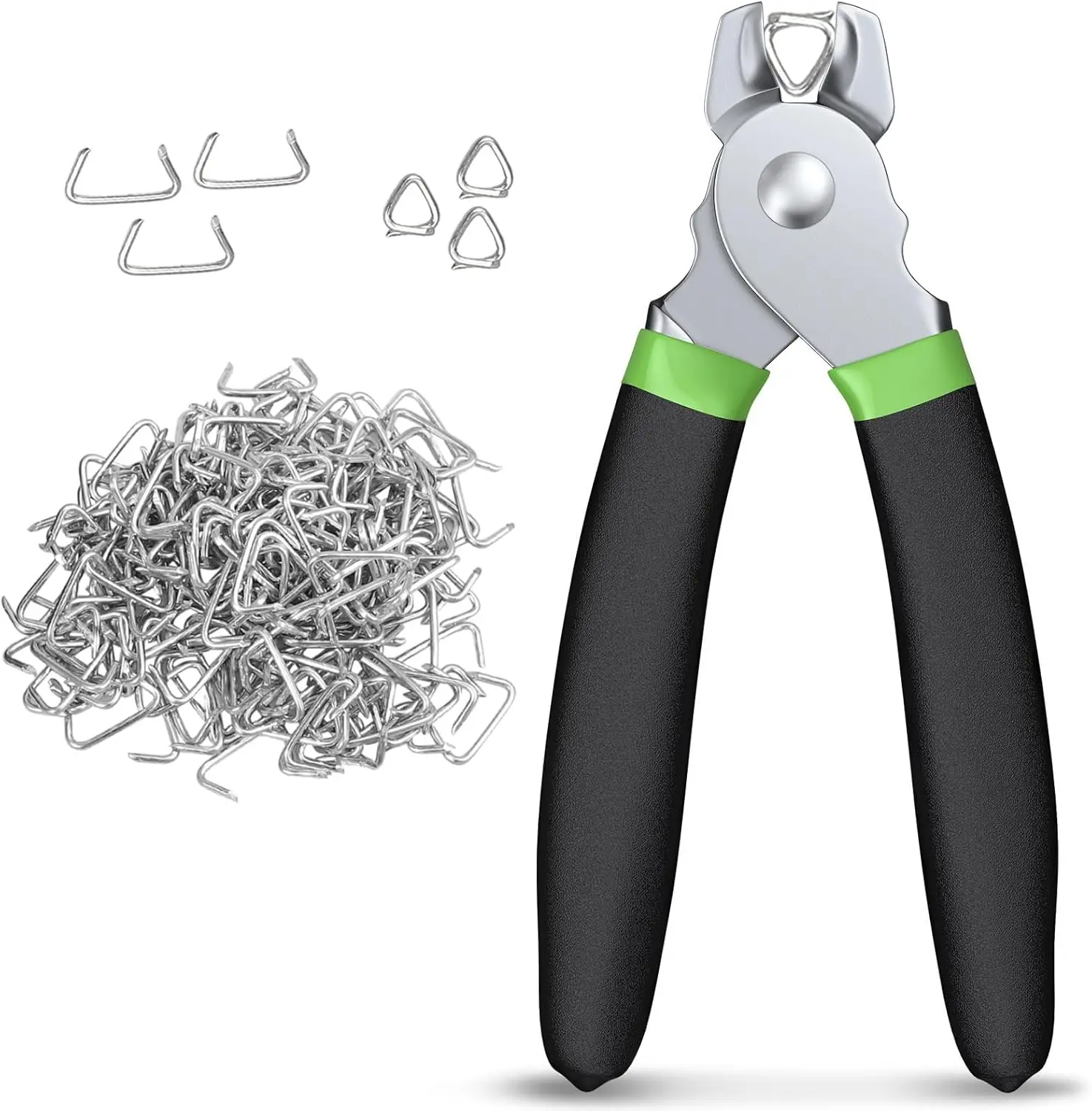 CAMWAY Hog Ring Pliers Kit: 300pcs 3/4