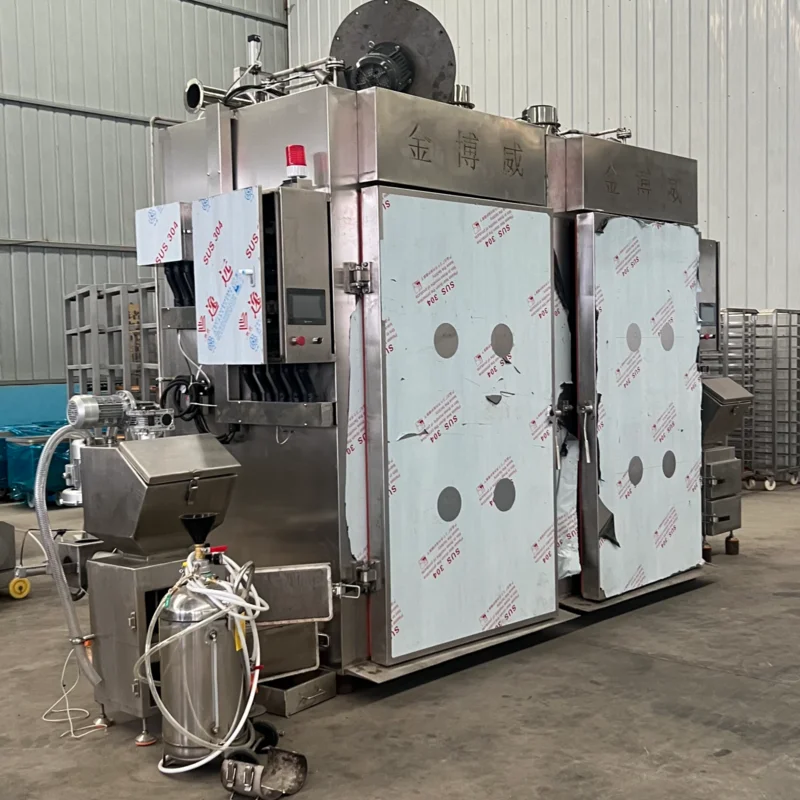 New Large Capacity Multifunctional Automatic Meat Smokehouse Smoker Oven  for Sausage Meat Line in Food Factory