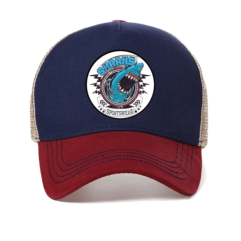 

High Quality Fashion Animal Shark Baseball Cap Men Women Hip Hop Dad Mesh Trucker Hat Bones Casquette
