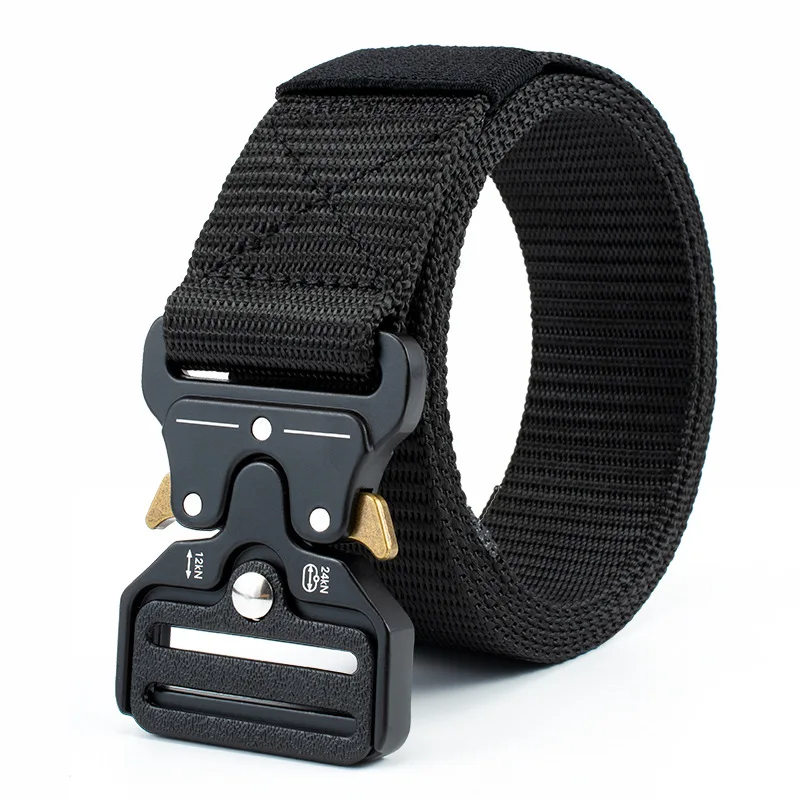 

3.8cm Genuine Tactical Belt Quick Release Outdoor Military Soft Real Nylon Sports Accessories Men and Women Belt