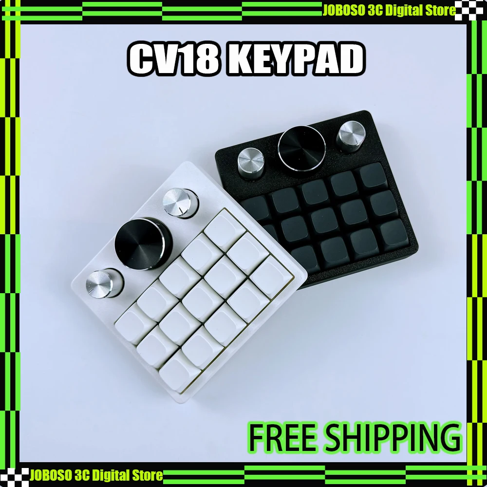 

Механическая цифровая клавиатура CV18 с 15 клавишами, проводная, с возможностью горячей замены, RGB-подсветкой, мини-нумпад, Type-C, QMK/VIAL, 3 регулятора, 3D-аксессуар для кастомизации