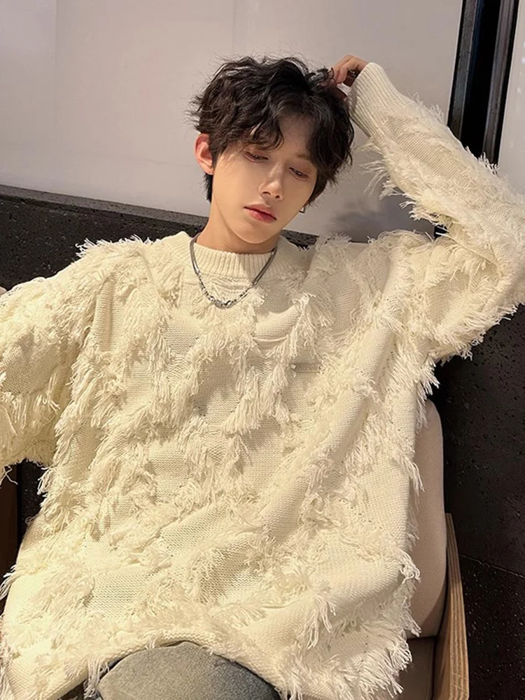 

Мужской вязаный свитер American Sle Thiened Lazy Street: осенне-зимняя повседневная мода, дизайнерский трикотаж