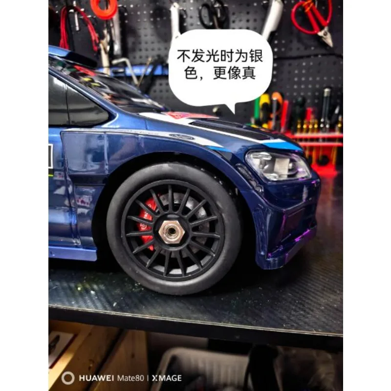 3D Printed Throttle Linked Light‑Up Brake Caliper Kit for 1/7 MJX 7303/7304 RC Car,Simulate Overheated Brake Disc Upgrade Parts