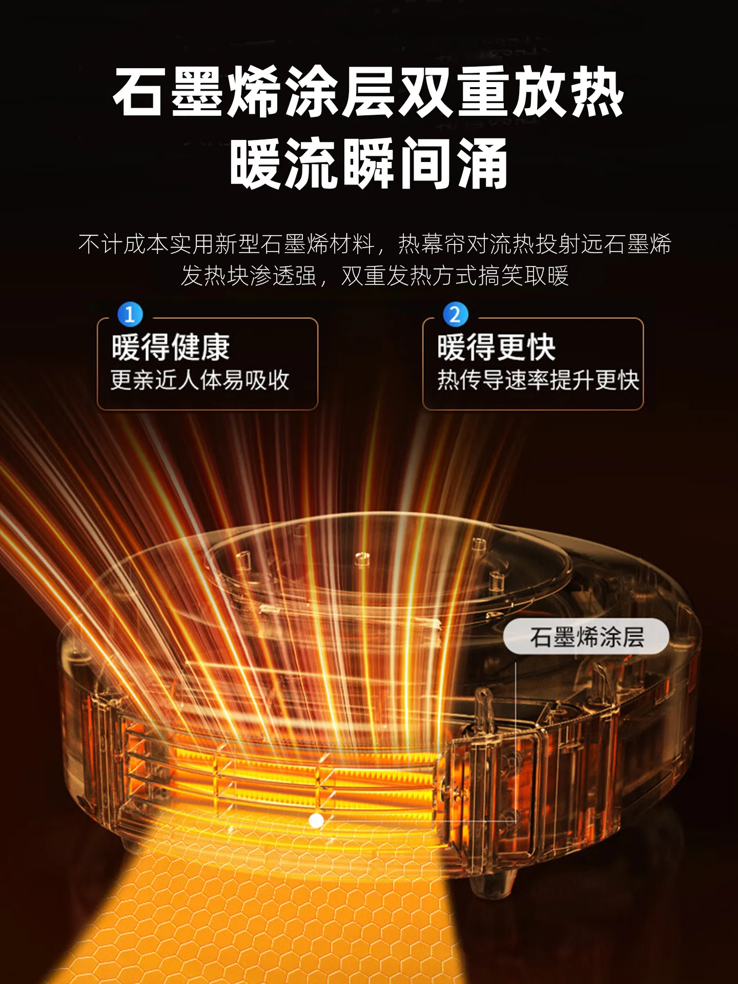 Rongshida تسخين الهواء المثبت على الحائط يوبا خالية من اللكم الجرافين تسخين سريع سخان الحمام المثبت على الحائط ثنائي الغرض