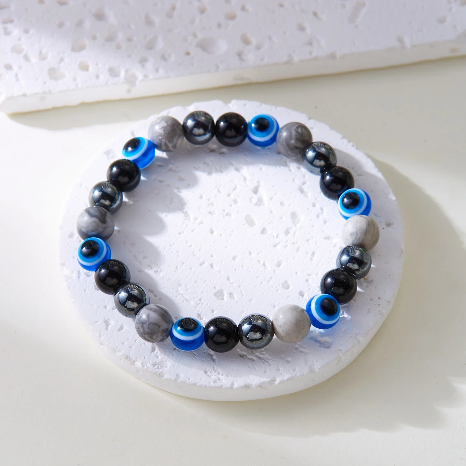 Neues trendiges Naturstein-Armband für Damen und Herren, lockt Glück, Geld an, Gesundheit, Bedeutung, Armband, Mode, Freundschaft, Schmuck, Geschenk – Detail 24