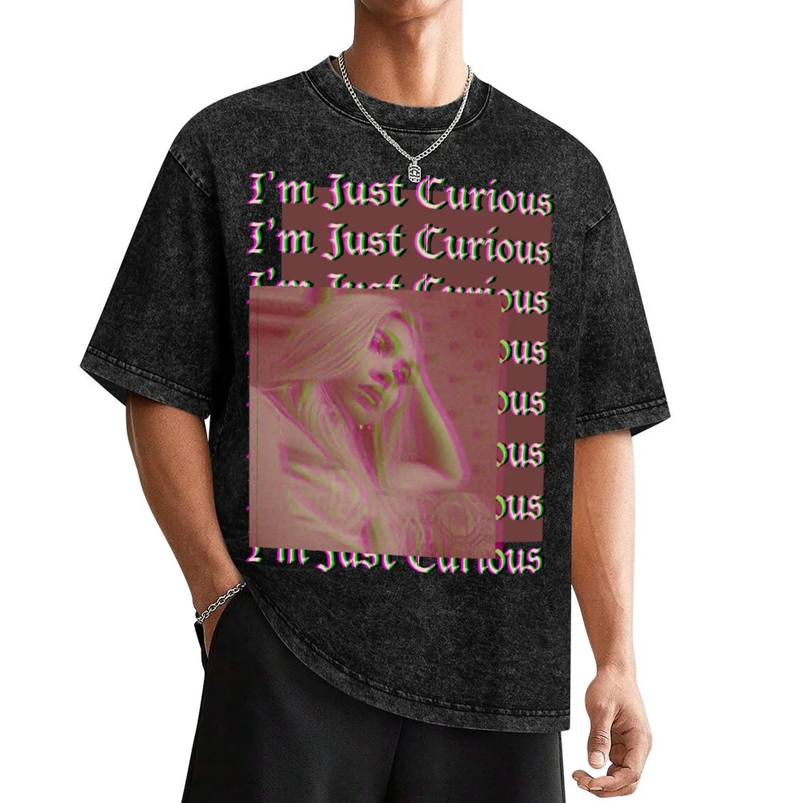 

Just Curious T-Shirt quick drying vintage t shirts shirts graphic tees men tshirt