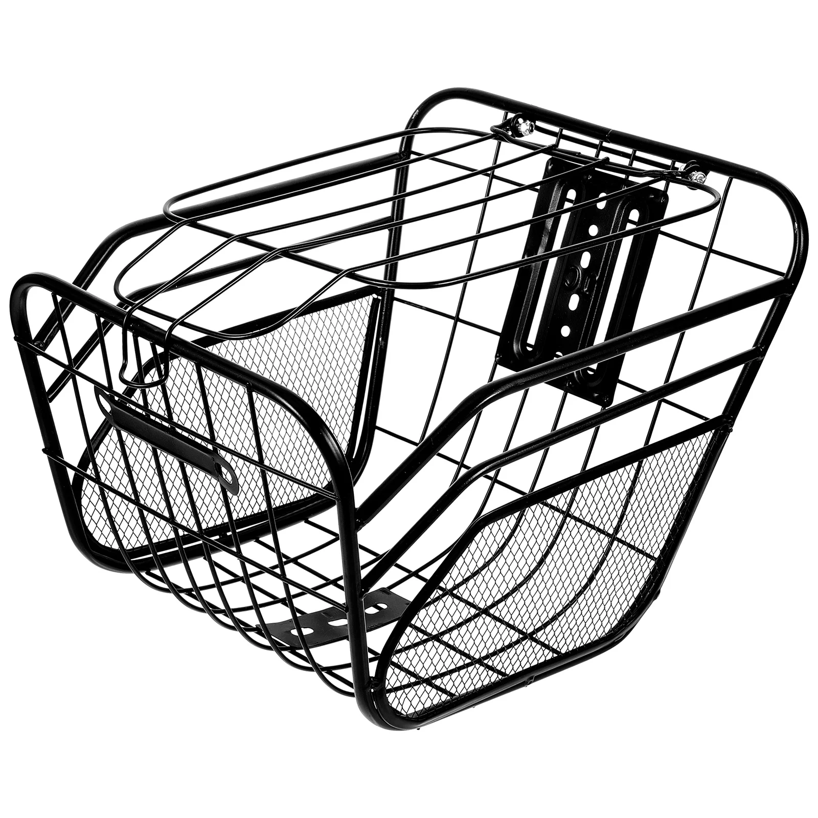 

Sturdy Metal Front Basket Durable Scratch Resistant Lightweight Easy Install Handlebar Storage Cycling Accessories Scooter